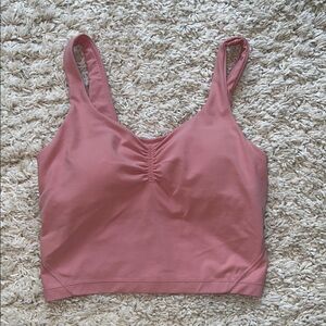 Lululemon Pink Ruched Tank
